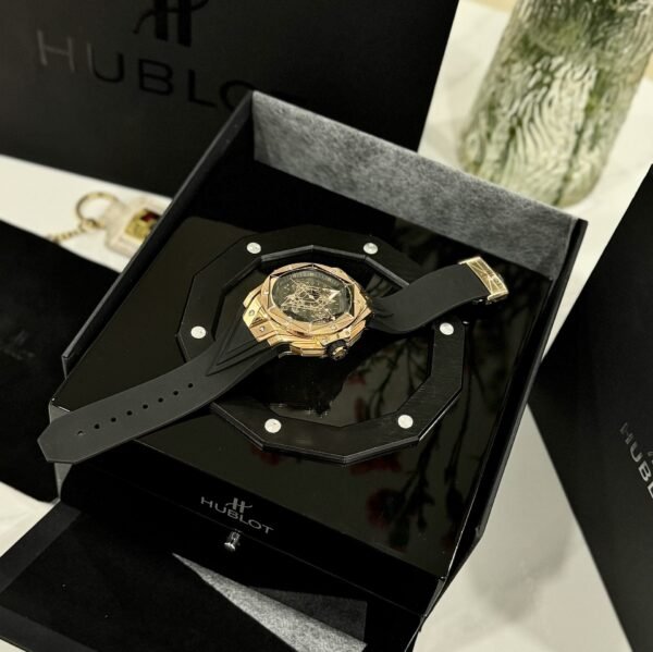 Hublot Watch Big Bang Sang Bleu ll King Gold Black Dial 45mm - Image 4