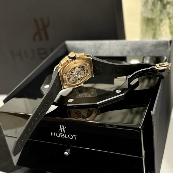Hublot Watch Big Bang Sang Bleu ll King Gold Black Dial 45mm - Image 8