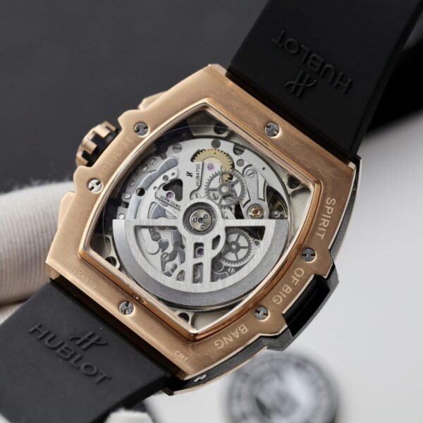 Hublot Watch Spirit Of Big Bang King Gold Bezel Ceramic Blue 42mm - Image 9