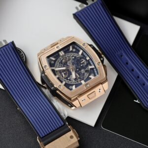 Hublot  Watch Spirit Of Big Bang King Gold Dial Blue 42mm