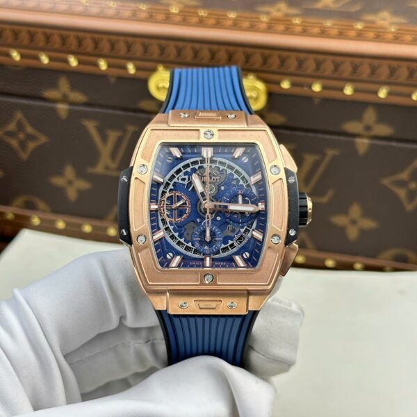 Hublot Spirit Of Big Bang King Gold  Watch Dial Blue 42mm - Image 2