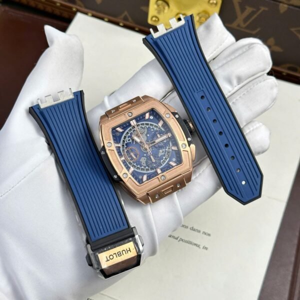 Hublot Spirit Of Big Bang King Gold  Watch Dial Blue 42mm