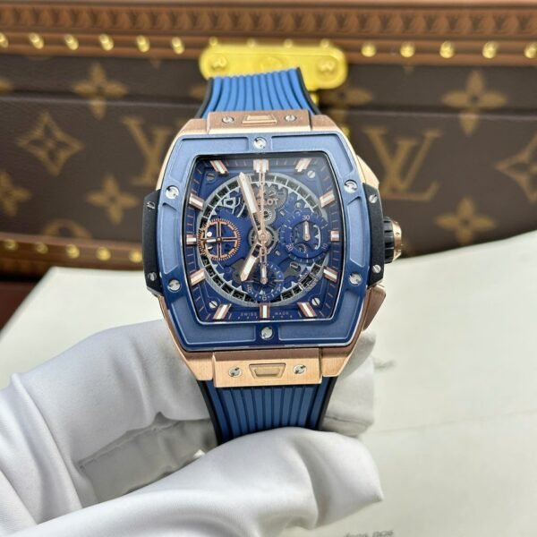Hublot Spirit Of Big Bang Watch Bezel Ceramic Blue 42mm - Image 2