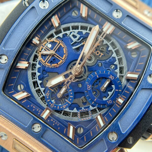Hublot Spirit Of Big Bang Watch Bezel Ceramic Blue 42mm - Image 5
