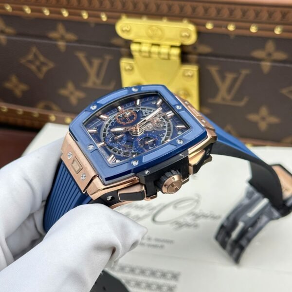 Hublot Spirit Of Big Bang Watch Bezel Ceramic Blue 42mm - Image 4