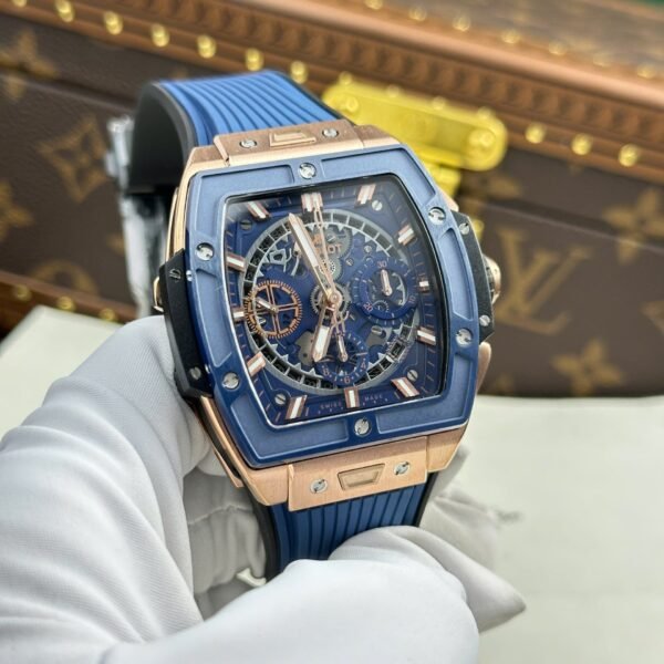 Hublot Spirit Of Big Bang Watch Bezel Ceramic Blue 42mm - Image 3