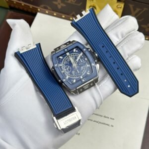 Hublot Spirit Of Big Bang Titanium Watch Bezel Blue 42mm
