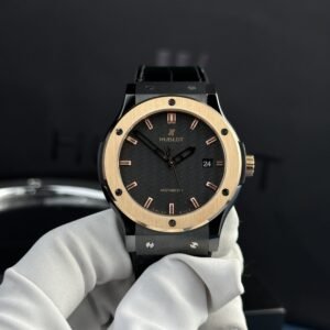 Hublot Watch Classic Fusion Ceramic Demi Gold Dial Carbon 42mm