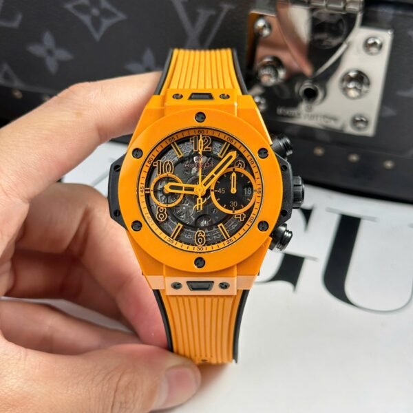 Hubot Big Bang Unico Orange Ceramic Watch 42mm