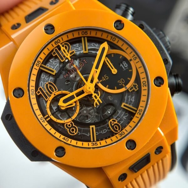 Hubot Big Bang Unico Orange Ceramic Watch 42mm - Image 4