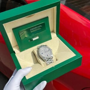 Rolex Day-Date Moissanite Diamond Watch 40mm