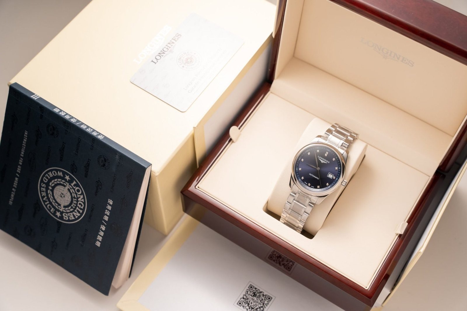 Longines Watch Lyre L4.961.4.92.6 Blue Dial Metal Wire 40mm - Image 3