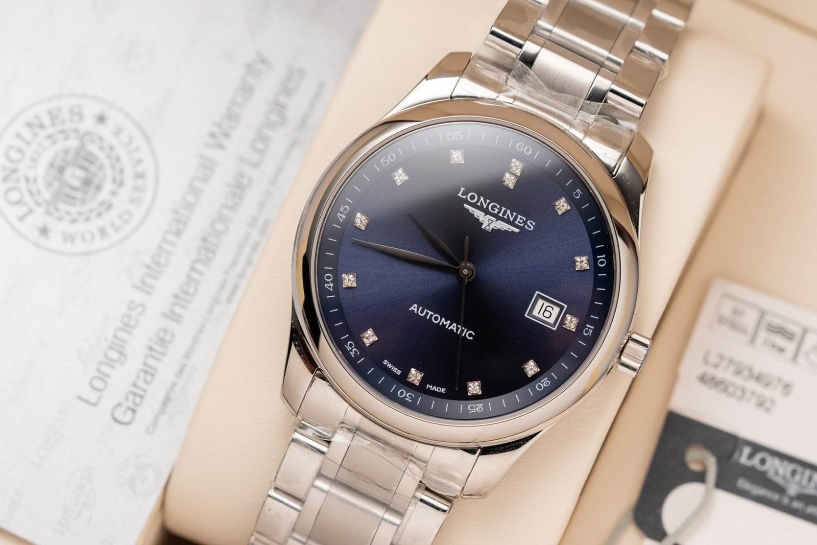 Longines Watch Lyre L4.961.4.92.6 Blue Dial Metal Wire 40mm - Image 4