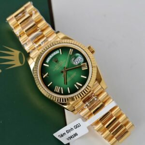 Rolex Day-Date Ombre Green Dial Watch Gold Wrapped 40mm