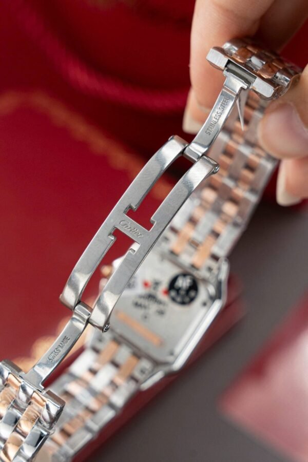 Cartier Panthere WSPN007 Demi Rose Gold Watch Diamonds Moissanite 27x37mm - Image 11