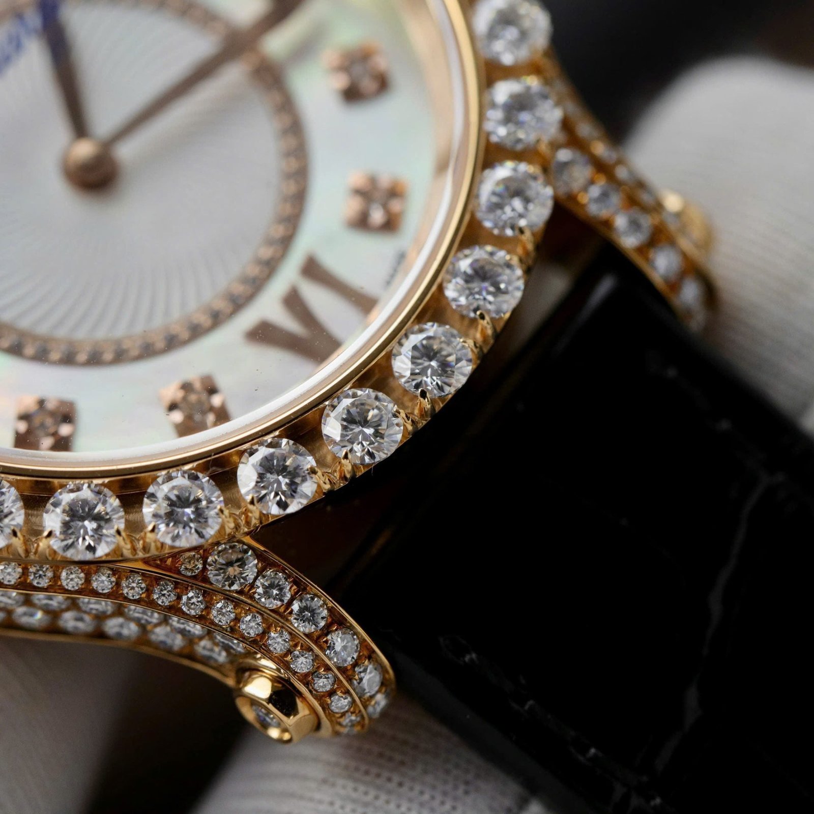 Chopard Happy Sport 274809 Watch 18K Gold Wrapped + Diamonds Moissanite 36mm - Image 5