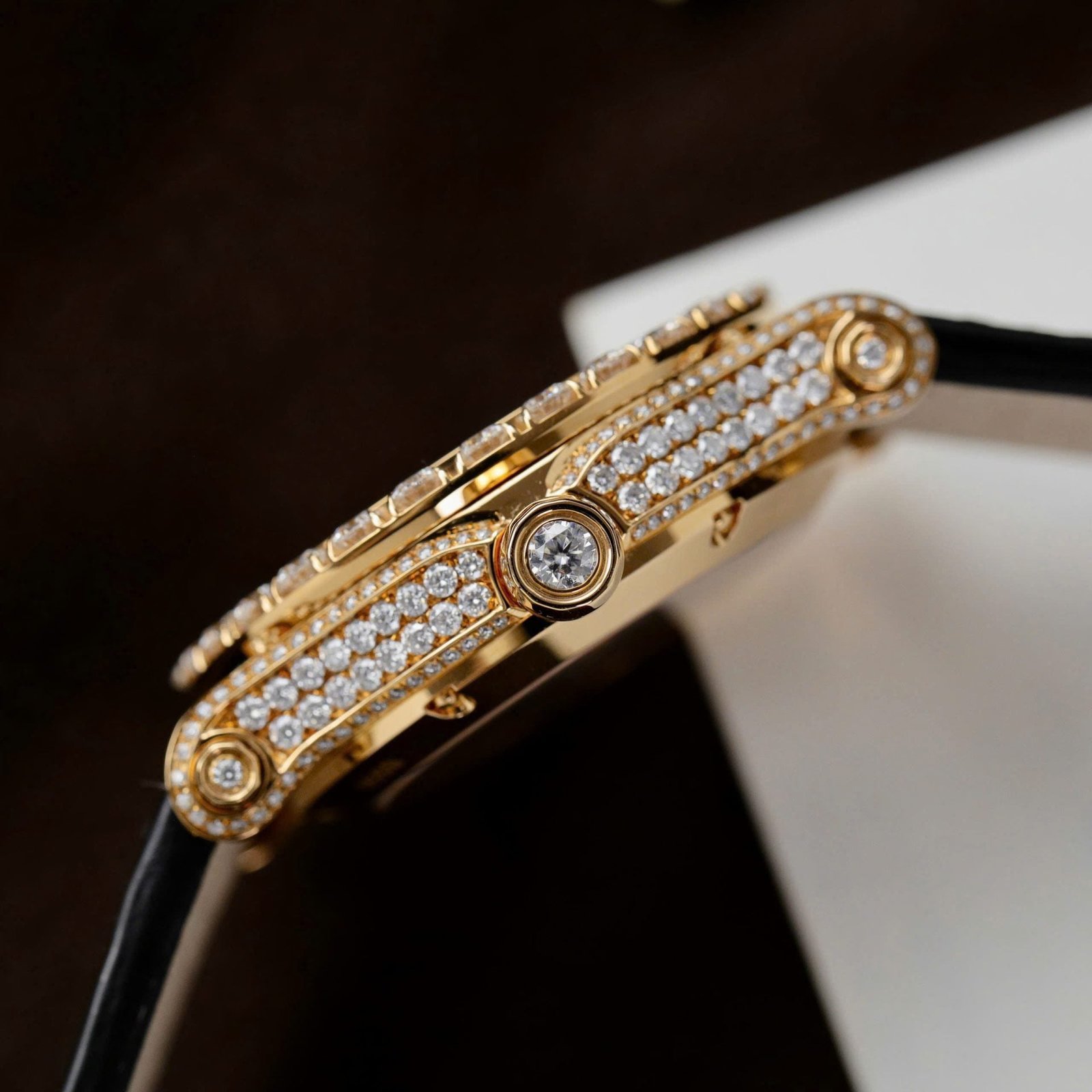 Chopard Happy Sport 274809 Watch 18K Gold Wrapped + Diamonds Moissanite 36mm - Image 7