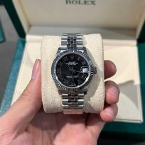 Rolex Watch Date Just Womens Black Dial 31mm