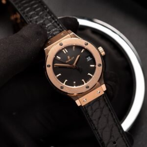 Hublot Watch Classic Fusion King Gold Leather Strap 33mm