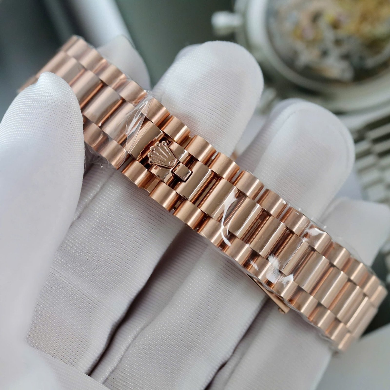 Rolex DateJust Women’s Watch Diamonds Moissanite + 18K Gold Wrapped 31mm - Image 9