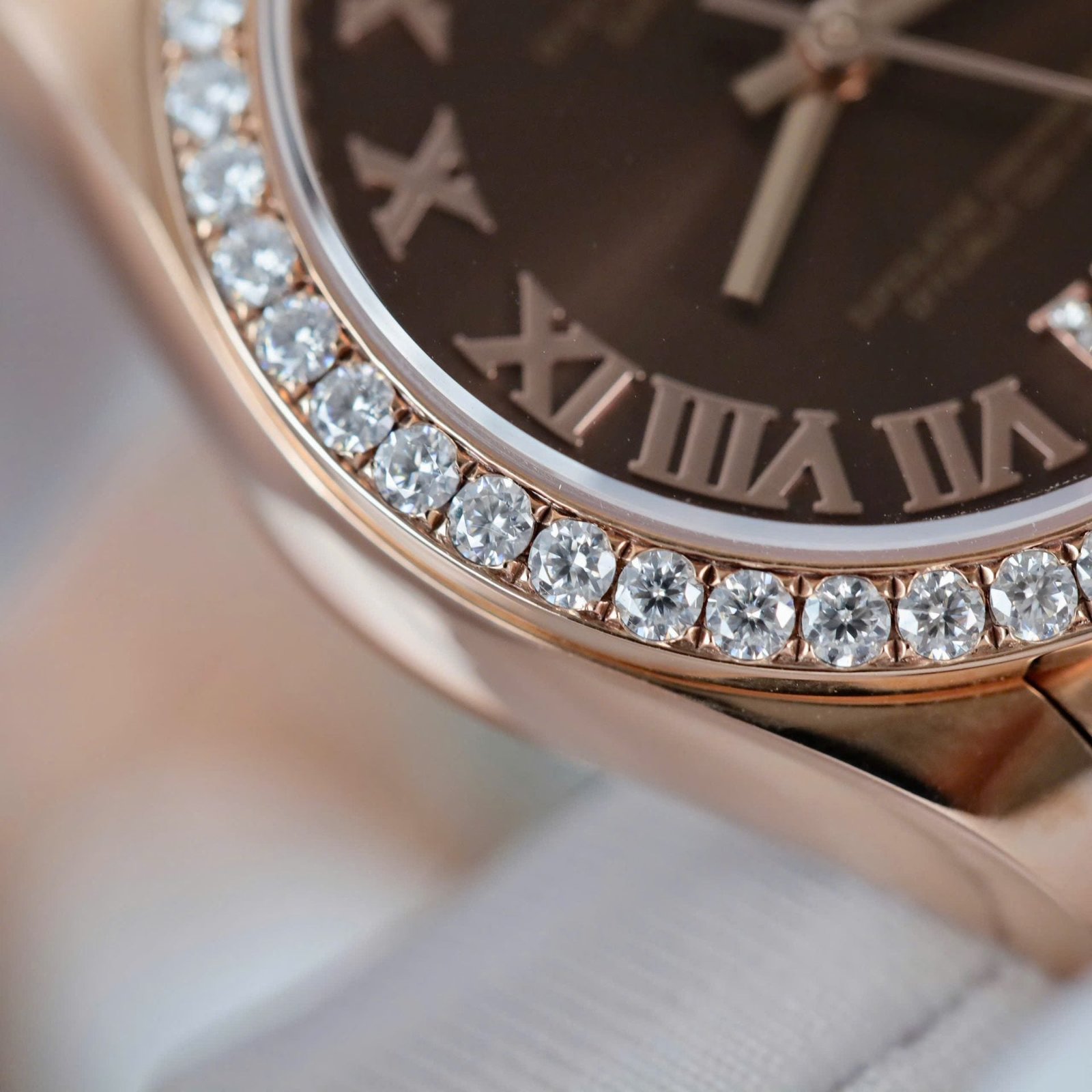 Rolex DateJust Women’s Watch Diamonds Moissanite + 18K Gold Wrapped 31mm - Image 6