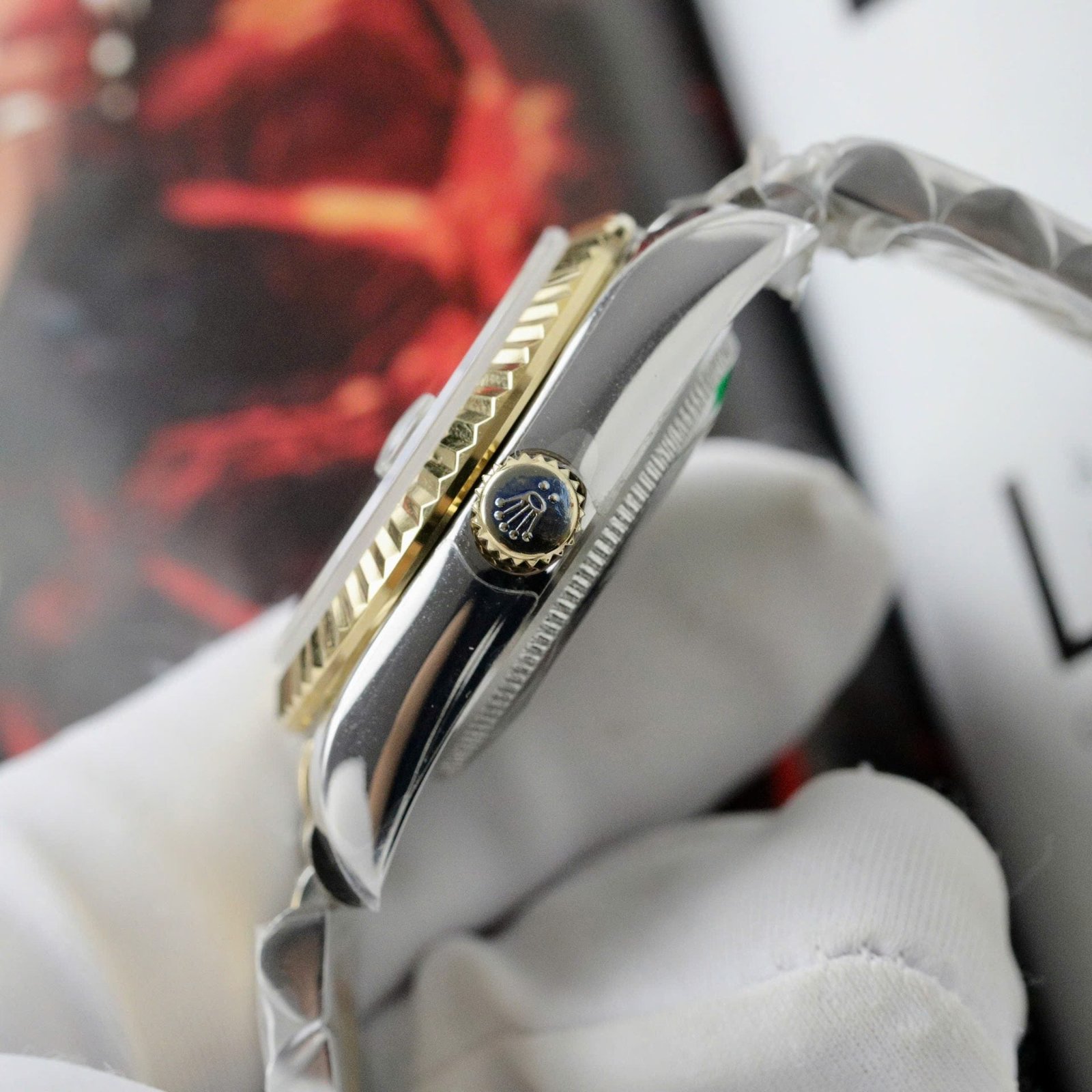 Rolex DateJust Women Watch Demi Yellow Gold Jubilee Strap 31mm - Image 6