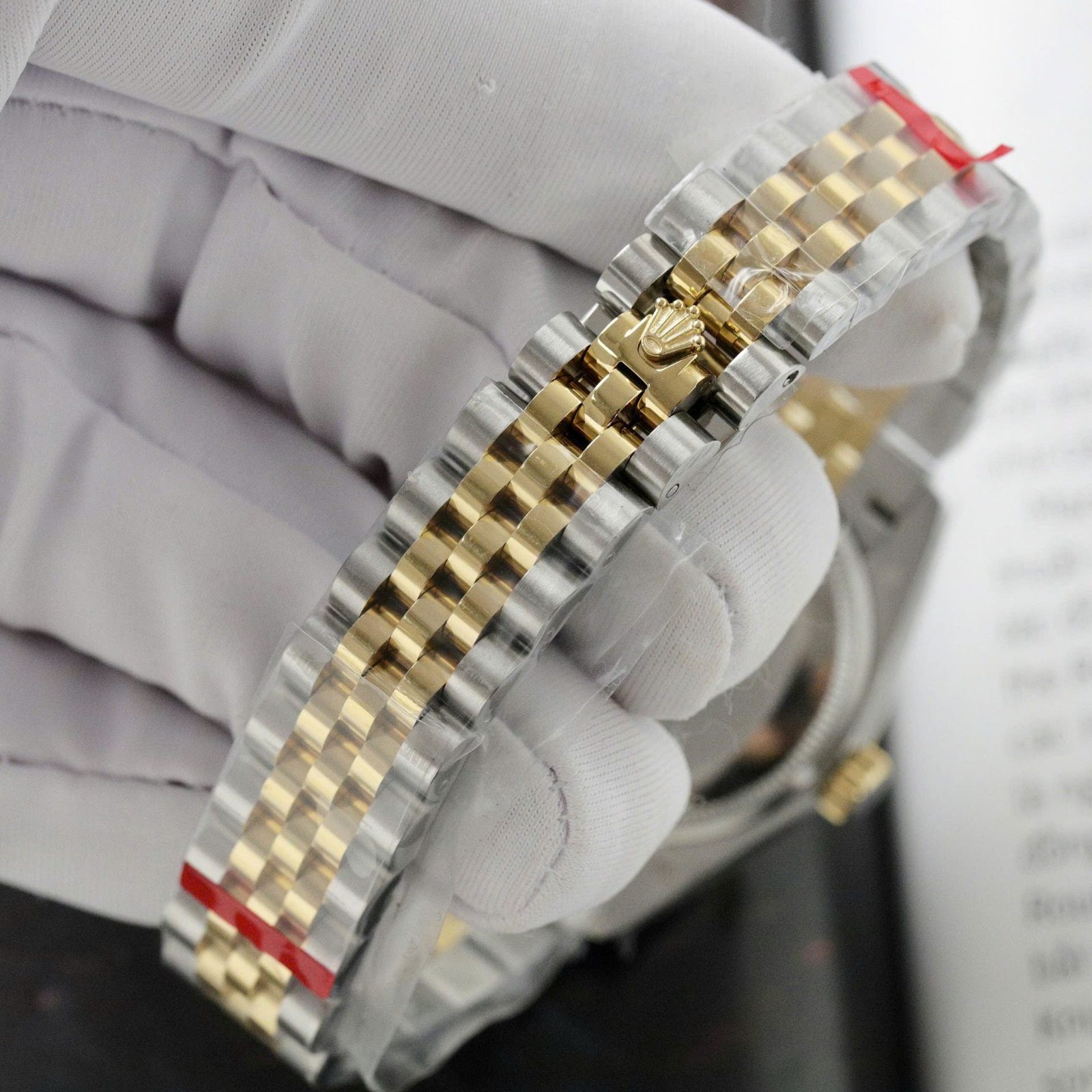 Rolex DateJust Women Watch Demi Yellow Gold Jubilee Strap 31mm - Image 8