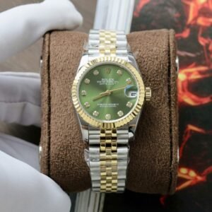Rolex DateJust Watch Green Dial Jubilee Strap 31mm