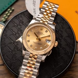 Rolex Date Just Watch Gold Wrapped Jubilee Strap 31mm