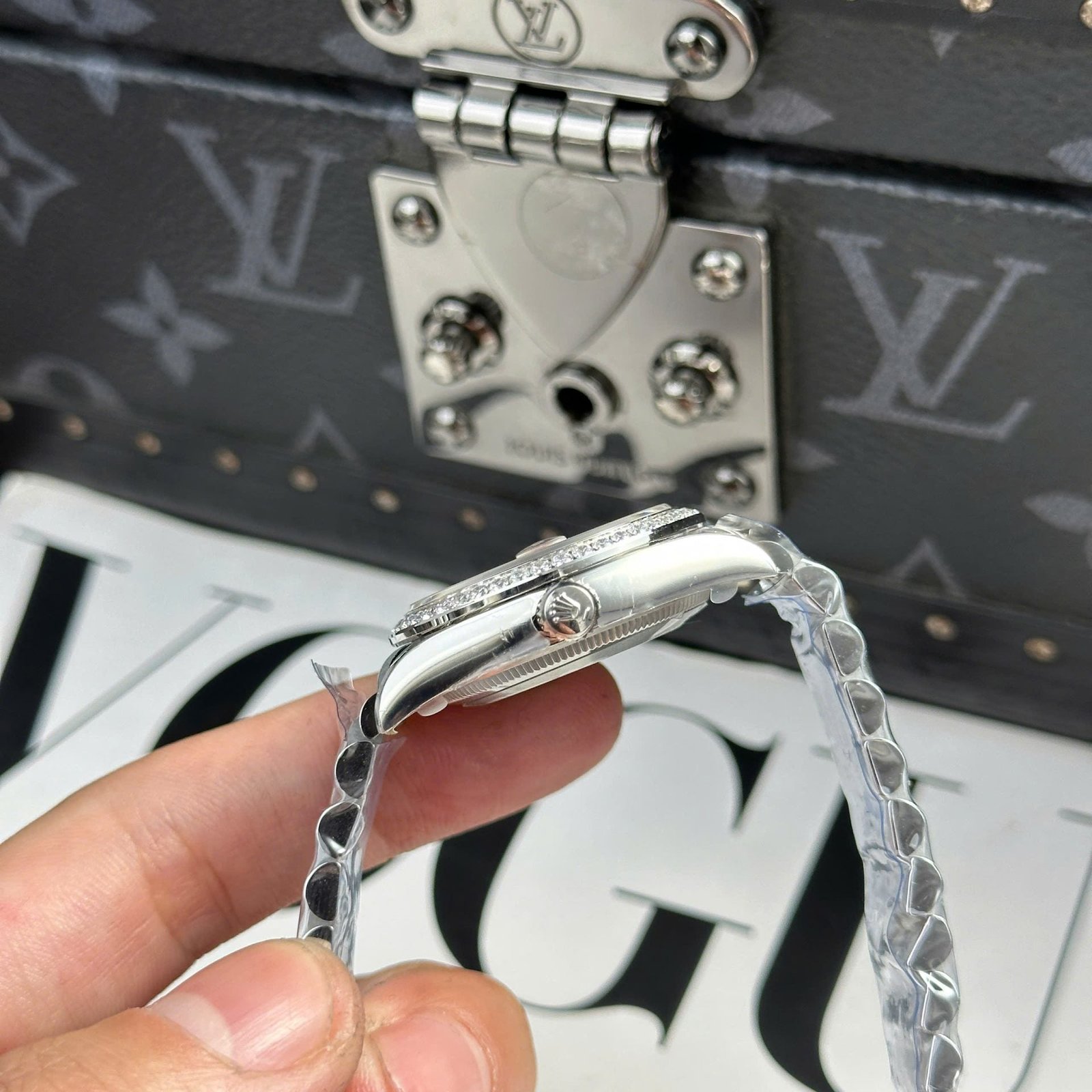 Rolex DateJust Watch Dial Green Jubilee Strap 31mm - Image 7