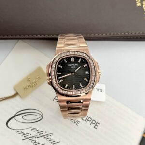 Patek Philippe 5711 Natural Diamond Watch 18K Gold Wrapped 40mm