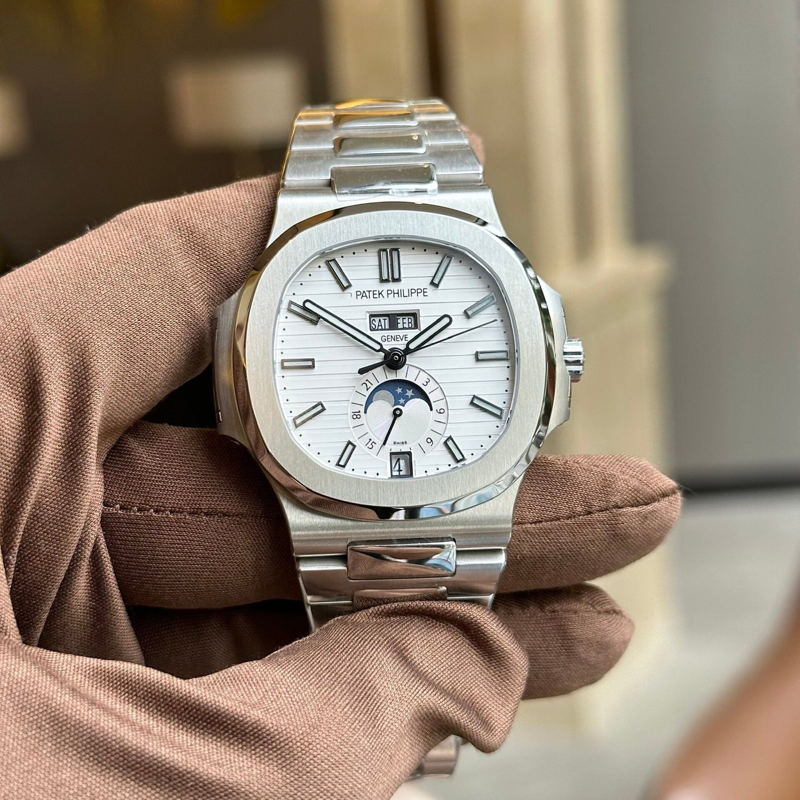 Patek Philippe 5726 White Dial Watch 40.5mm