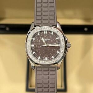 Patek Philippe Aquanaut 5067A Watch Grey With Stone Bezel 35.6mm