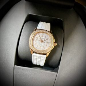 Patek Philippe Aquanaut 5072R Watch White Rubber Strap 35.6mm