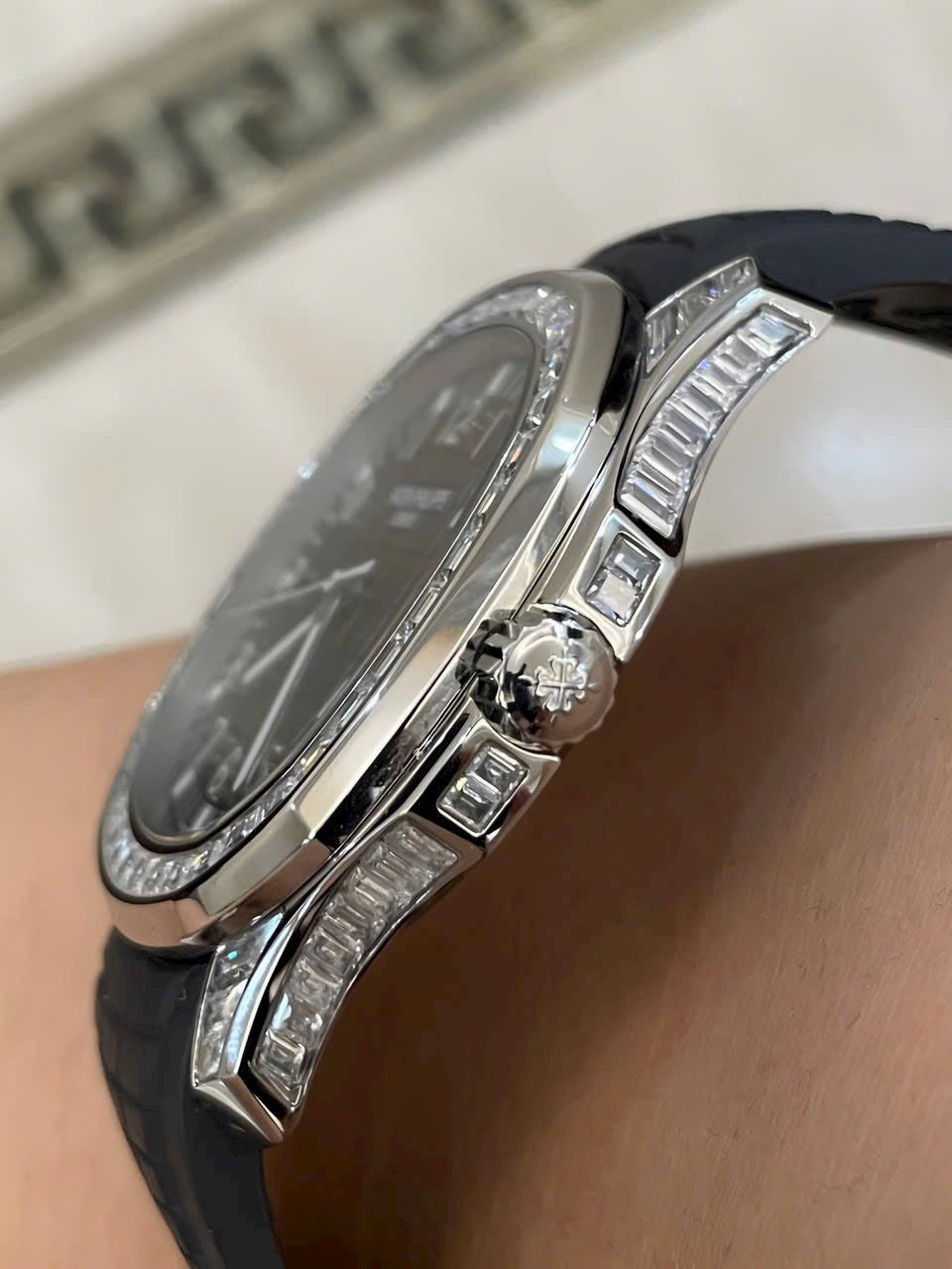 Patek Philippe Watch Aquanaut 5167G Rubber Strap 40mm - Image 7