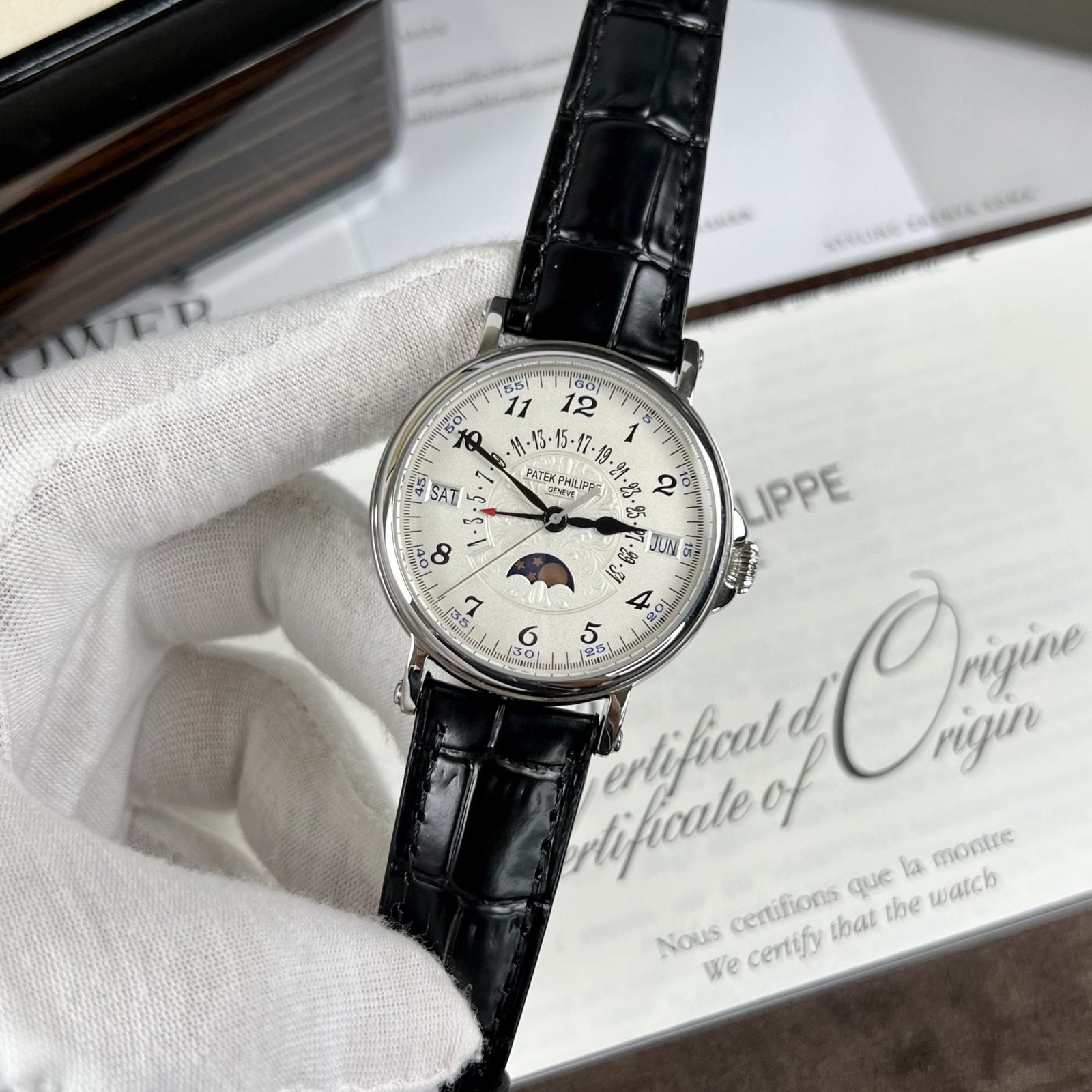 Patek Philippe Watch Grand Complications 5159G White Dial 38mm - Image 2