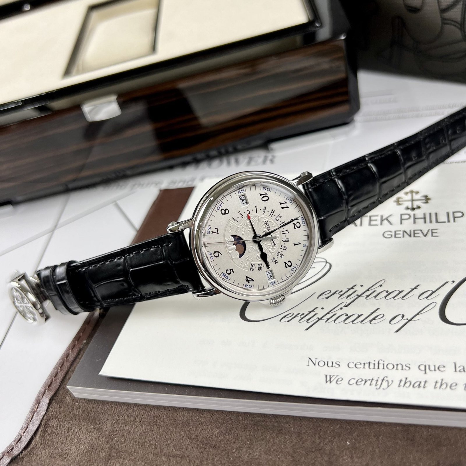 Patek Philippe Watch Grand Complications 5159G White Dial 38mm - Image 3
