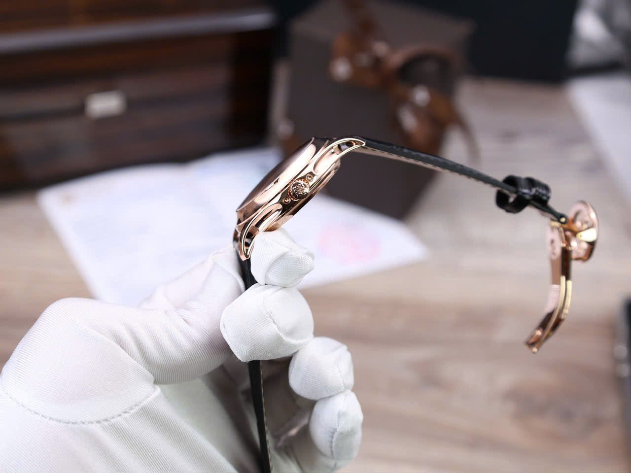 Patek Philippe 5205R 18K Rose Gold Wrapped Watch 40mm - Image 8