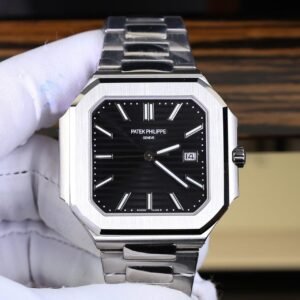 Patek Philippe Cubitus 5821 Watch Black Dial Stainless Steel 45mm