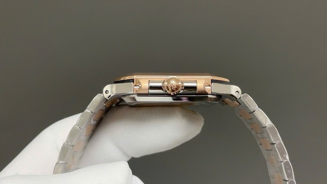 Patek Philippe Cubitus 5821 Demi Rose Gold Watch Dial Chocolate 45mm - Image 3