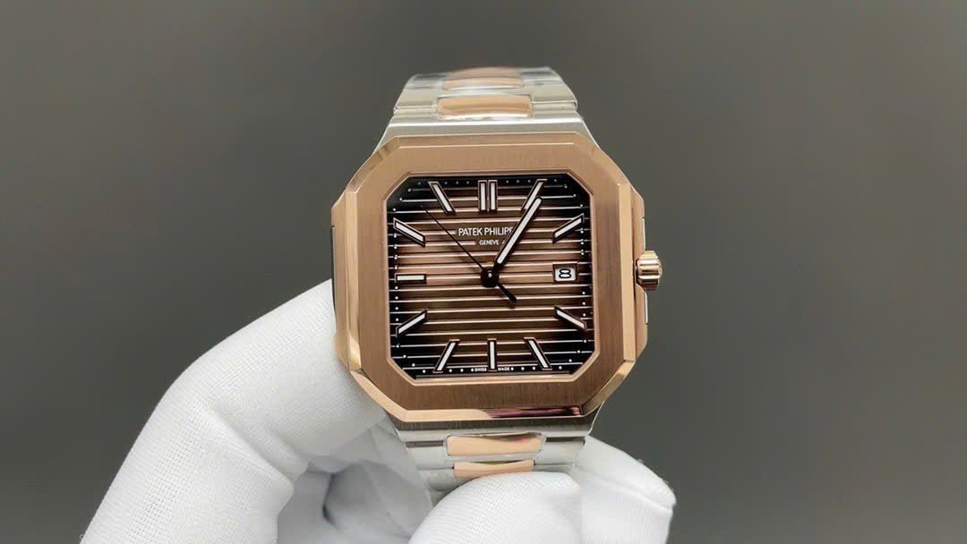 Patek Philippe Cubitus 5821 Demi Rose Gold Watch Dial Chocolate 45mm