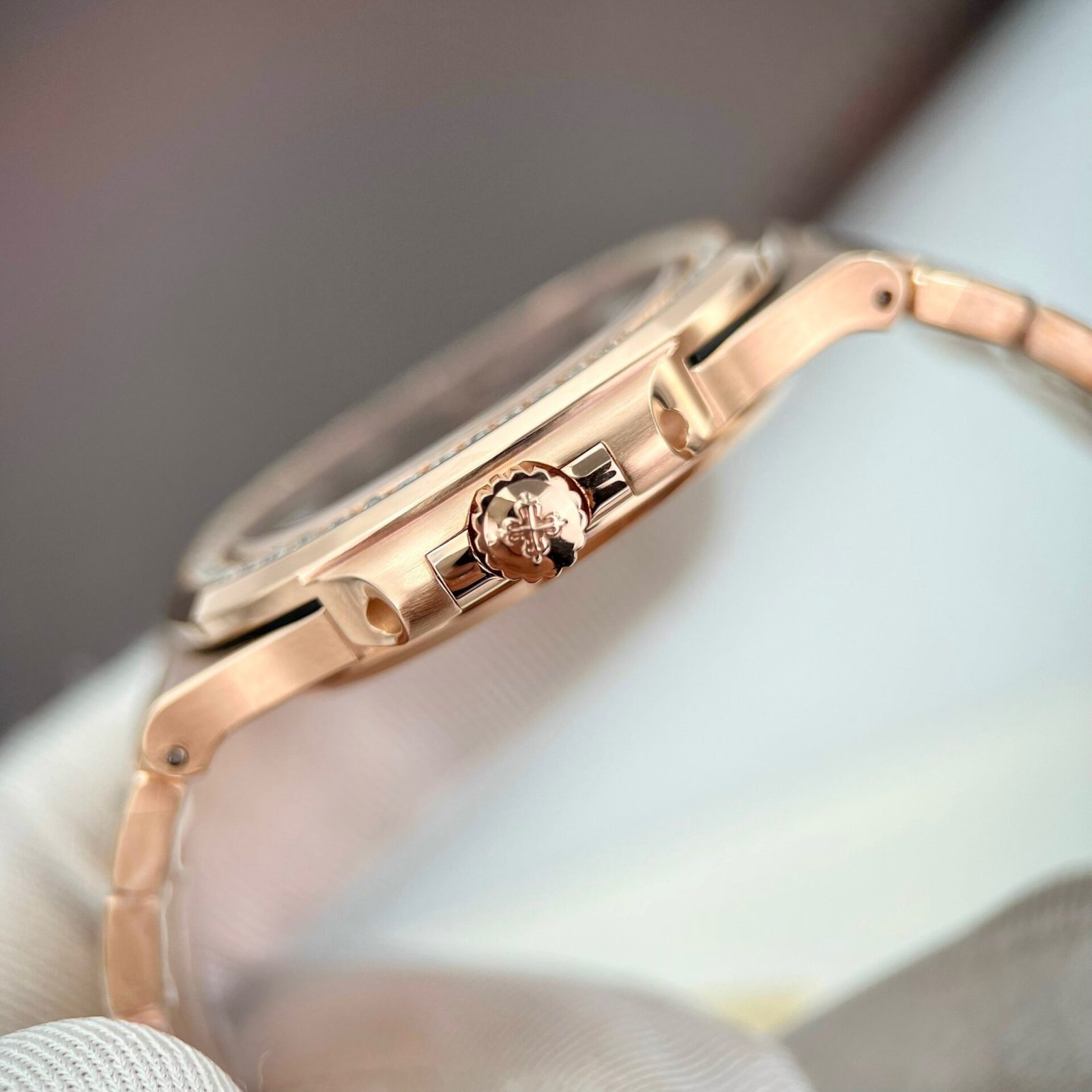 Patek Philippe 5711 Natural Diamond Watch 18K Gold Wrapped 40mm - Image 6