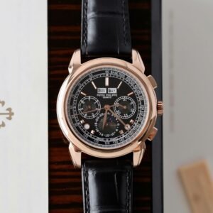 Patek Philippe Grand Complications 5270J Leather Strap Watch 41mm