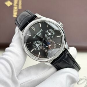 Patek Philippe Grand Complications 5327 Watches Gray Dial Leather Strap 40mm