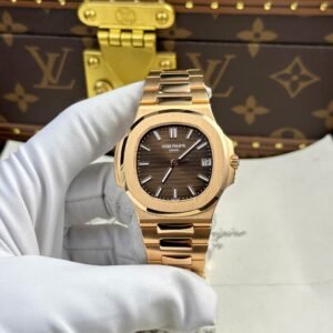 Patek Philippe Nautilus 5711 Max Option 18K Gold Wrapped Chocolate Dial 40mm