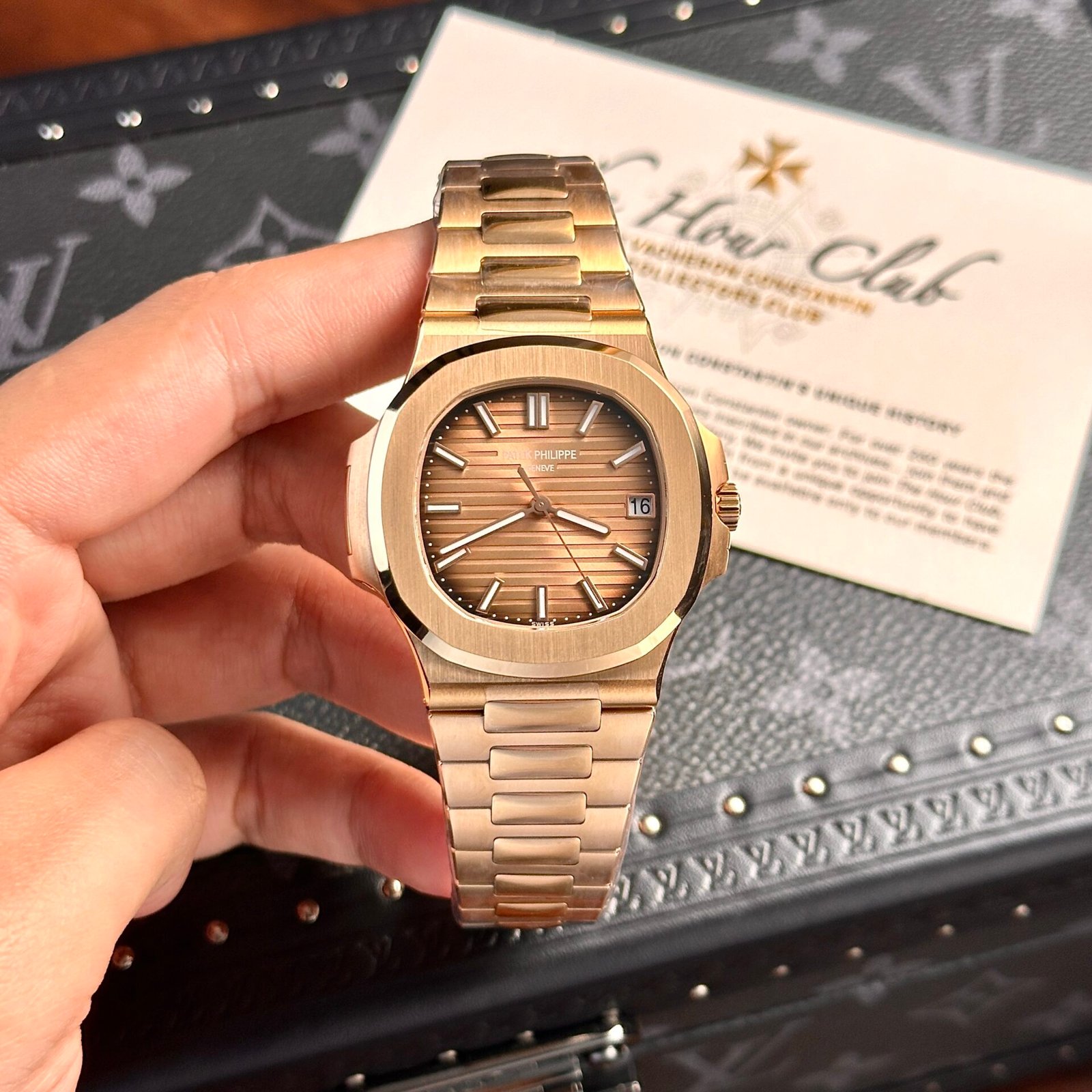 Patek Philippe Nautilus 5711 Brown Dial Rose Gold Case 40mm