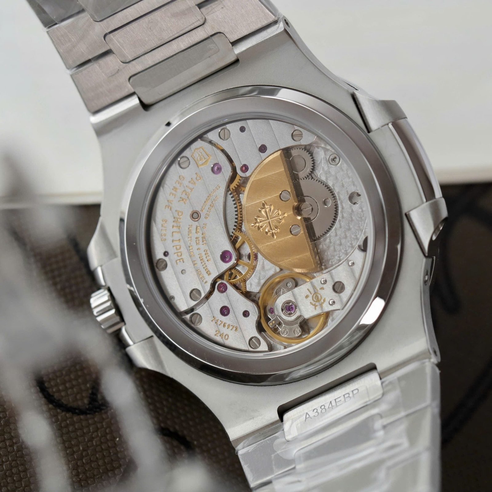 Patek Philippe Nautilus 5712 Watch Blue Dial Engraving Machine 40mm - Image 8