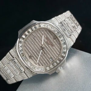 Patek Philippe Watch Nautilus 5719 Full Diamonds Baguette 40mm