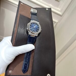 Patek Philippe Watch Nautilus 5726G Blue Leather Strap 40.5mm