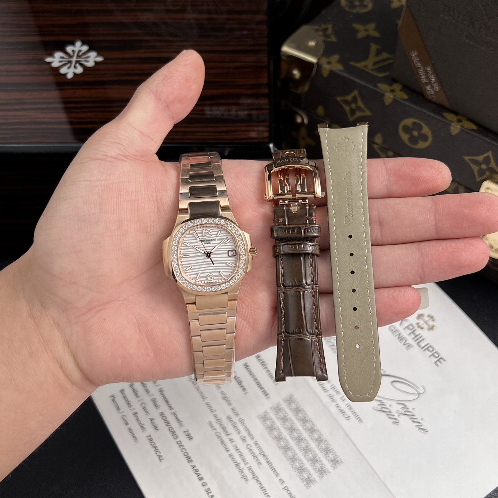 Patek Philippe Watch Nautilus 7010 White Dial Womens 32mm